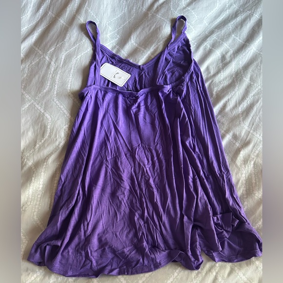 Purple Flowy Tank Top - Extra Large - Picture 3 of 3